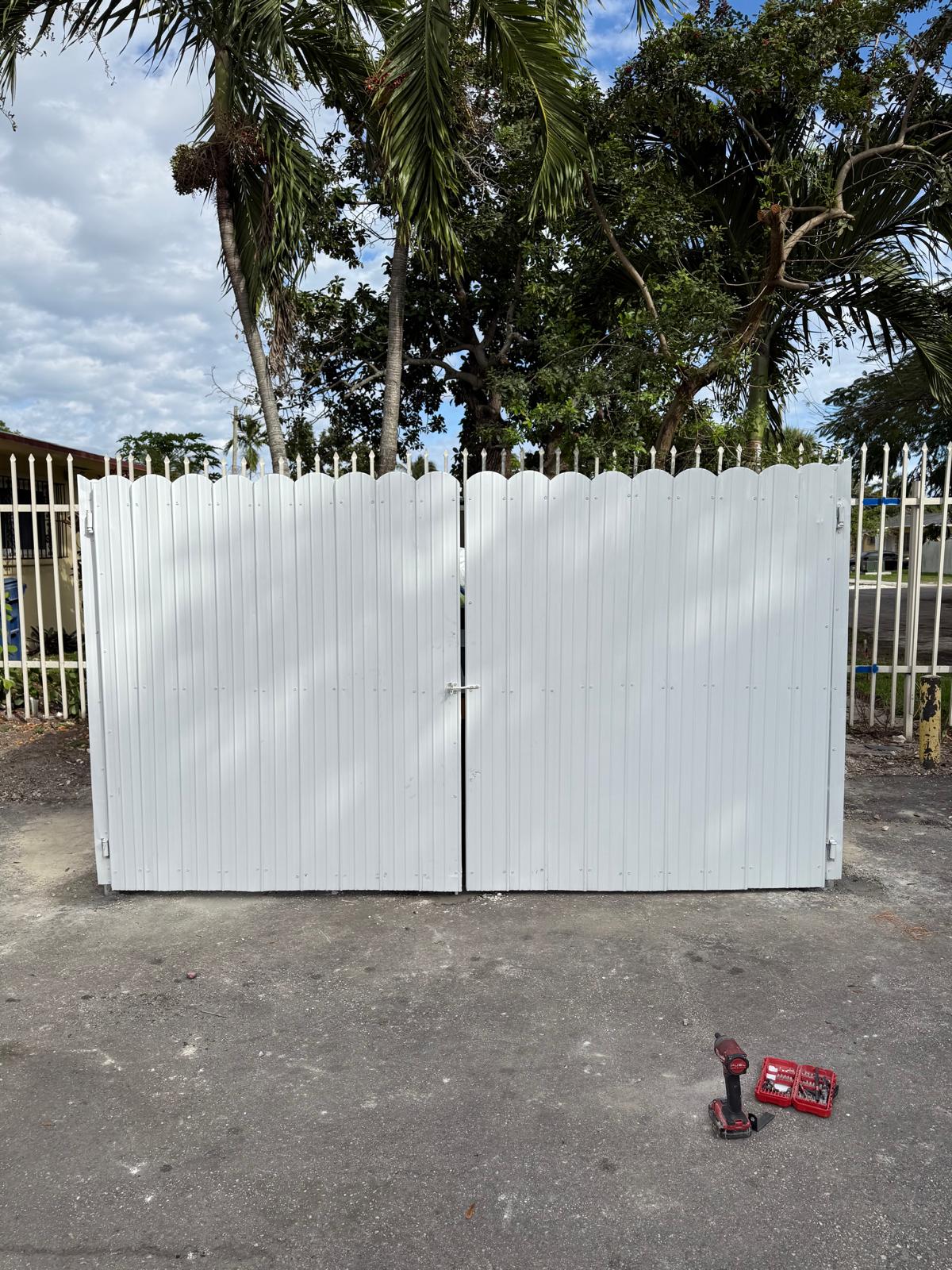 Custom aluminum double gate