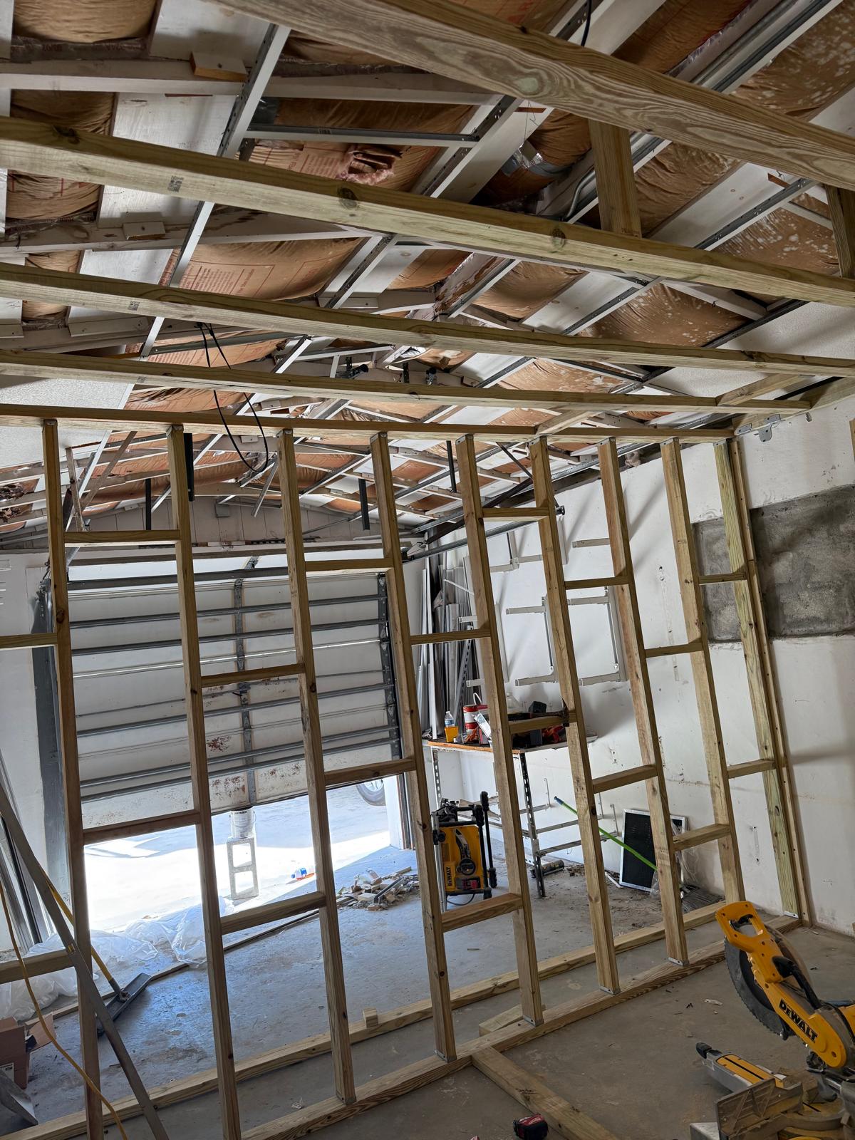 Wood framing for new construction